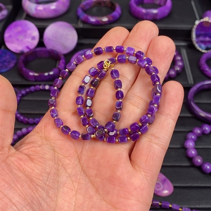 苏纪石（舒俱来）项链18K金镶嵌S****r