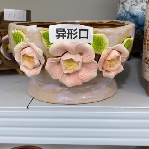 【闪购商品】红陶粗陶材质多肉花盆