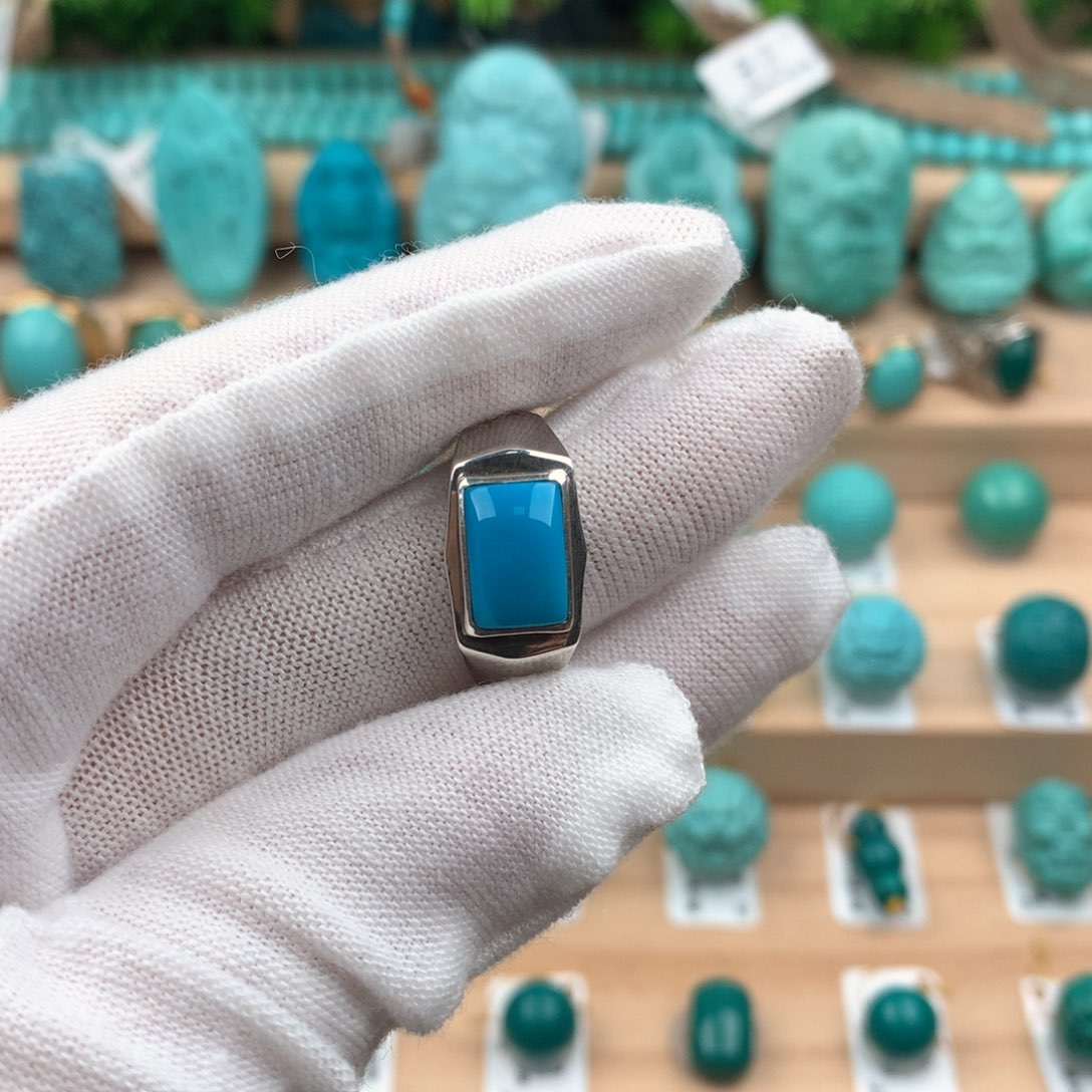 绿松石配饰银S925镶嵌