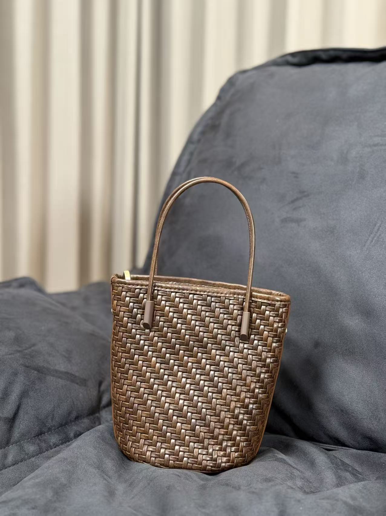 【柳青女装】水桶包小小编制手提包时尚百搭款