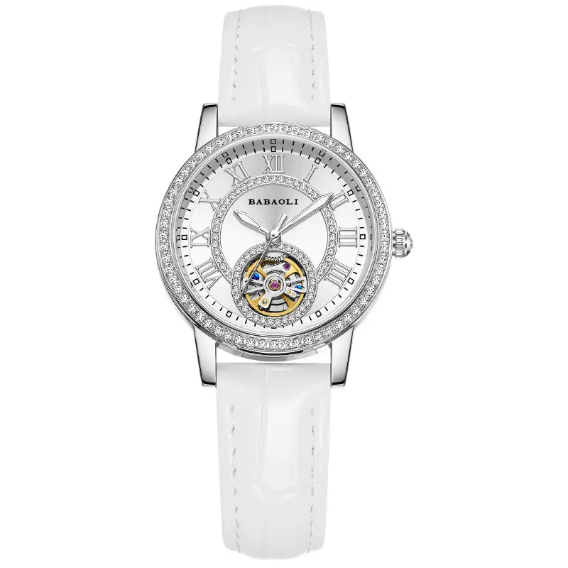 【官方正品直营】2025新款女士镂空星辰机械表小众轻奢女表