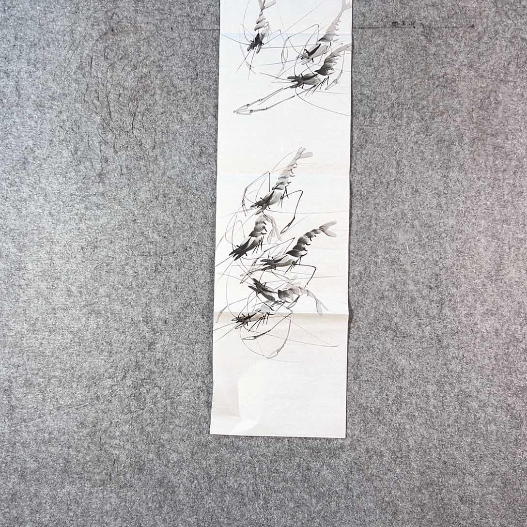 国画490 山水黔城市中心的一