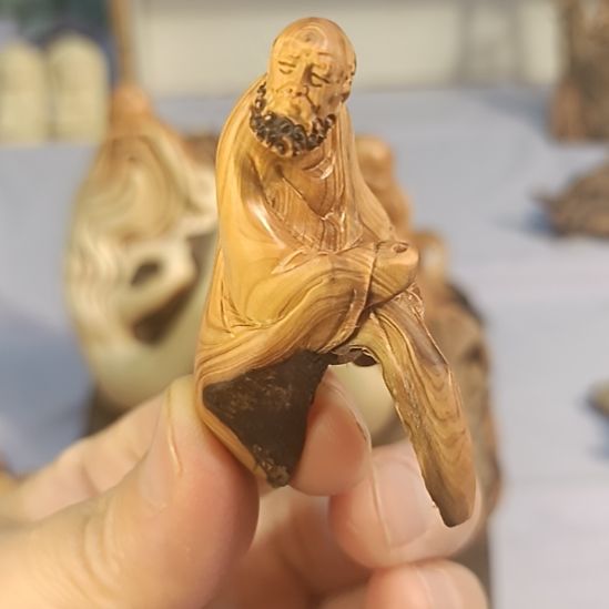 柏木（崖柏）太行崖柏达摩手把件