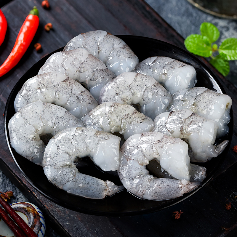 M精品大虾仁 新鲜海虾仁 每包500克 30-35只 开背去虾线