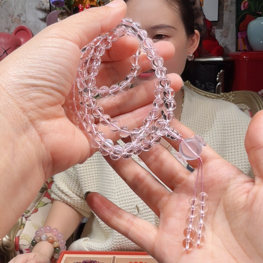 水晶颈饰未镶嵌手串
