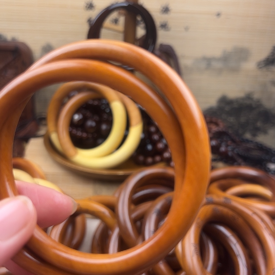 65内径枣木细条乾坤圈