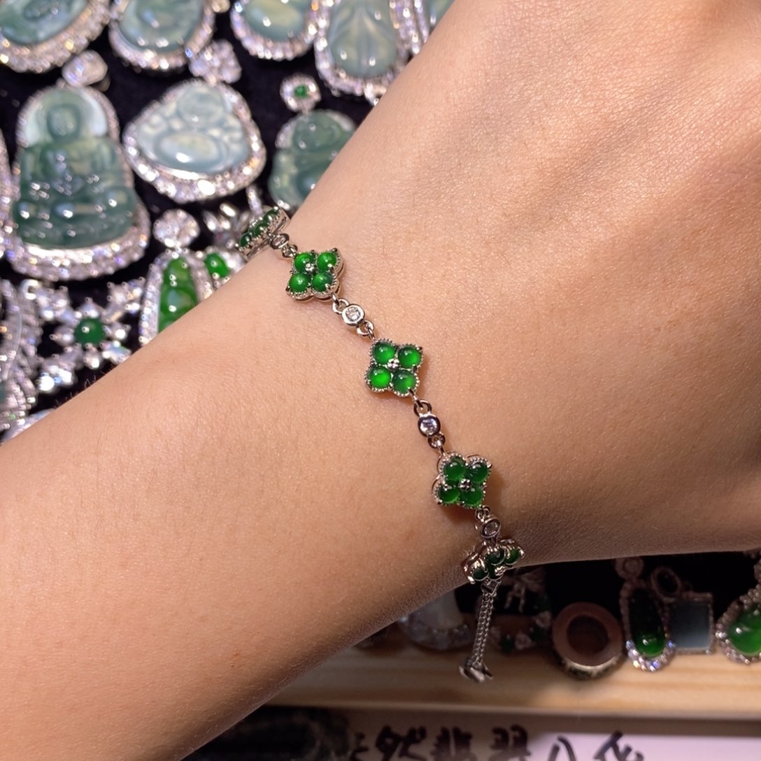 翡翠未镶嵌颈饰天然