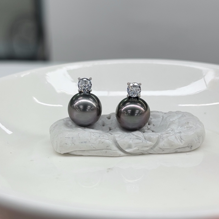 银S925镶嵌吊坠(不含链)海水珍珠9-10