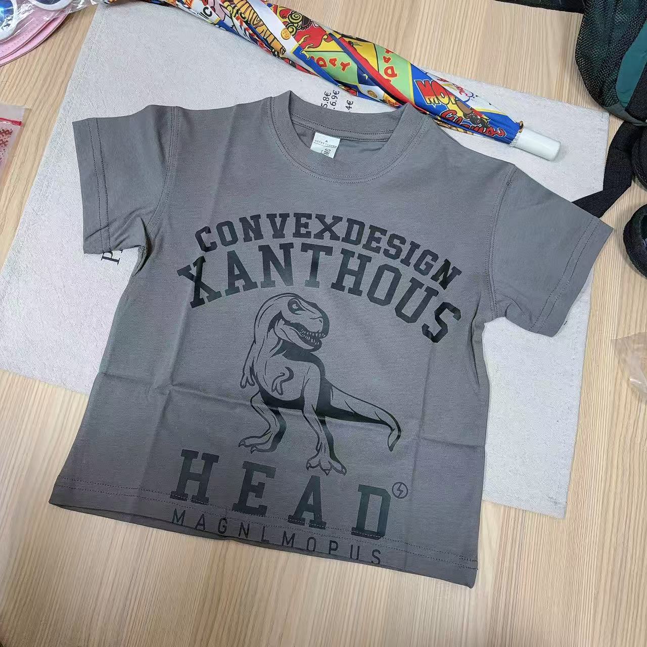 *7250【恐龙印花】时尚休闲百搭儿童夏季短袖