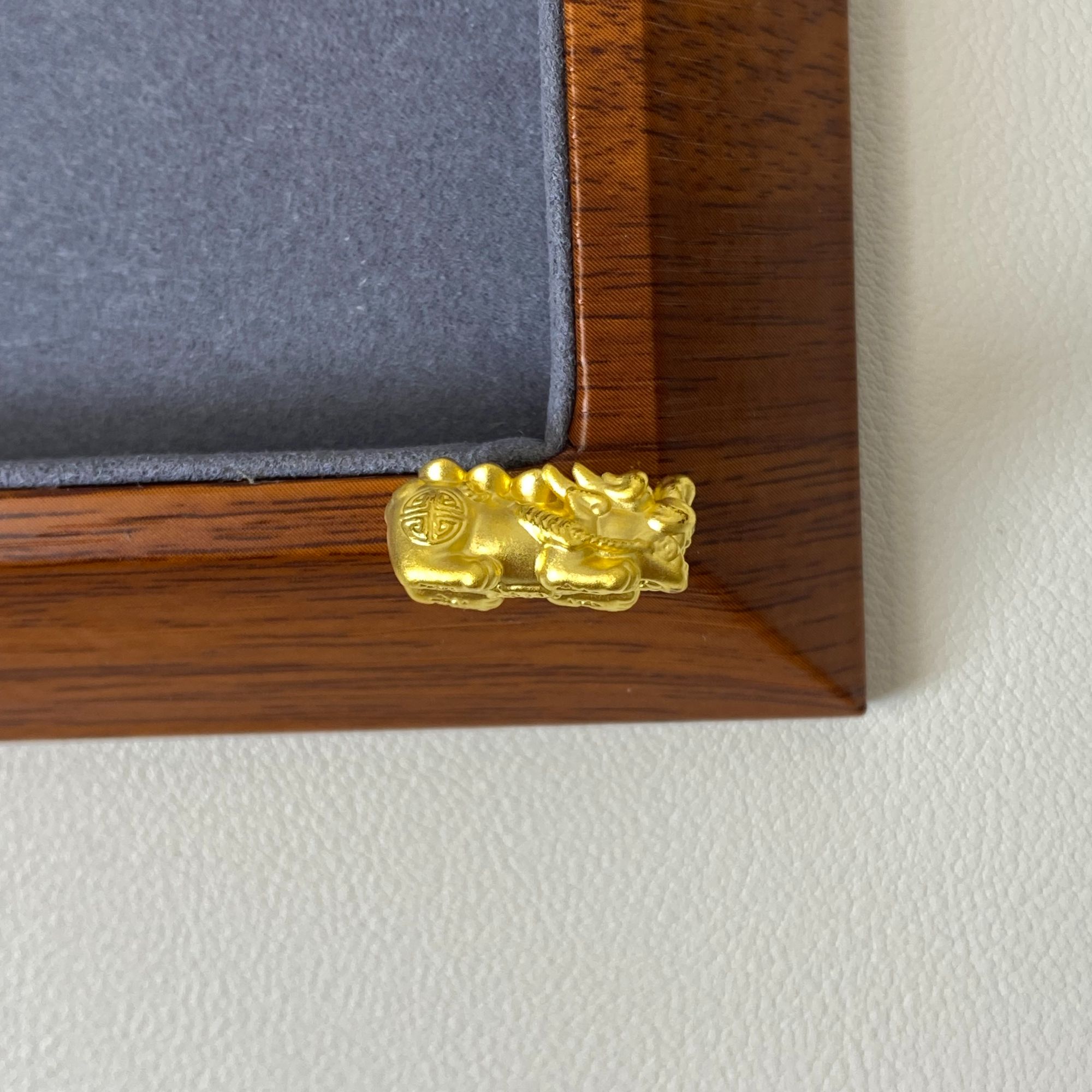 黄金足金999转运珠手链貔貅元宝131