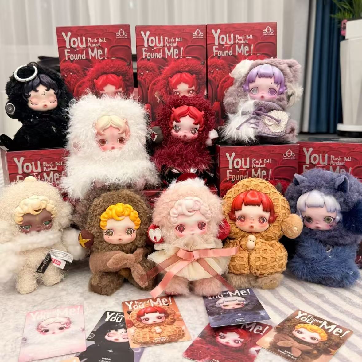 不眠剧场三代搪胶毛绒挂件盲盒潮玩礼物背包挂件钥匙扣