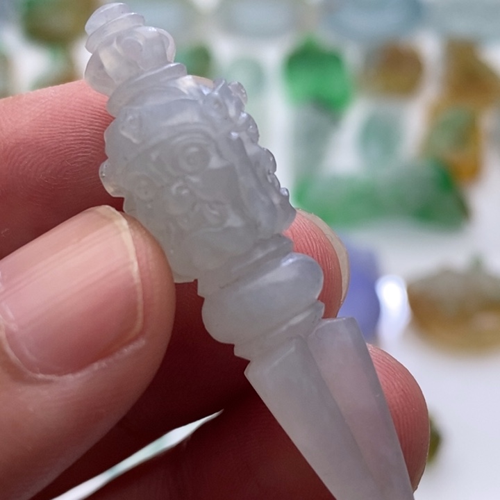 定制翡翠未镶嵌翡翠降魔杵