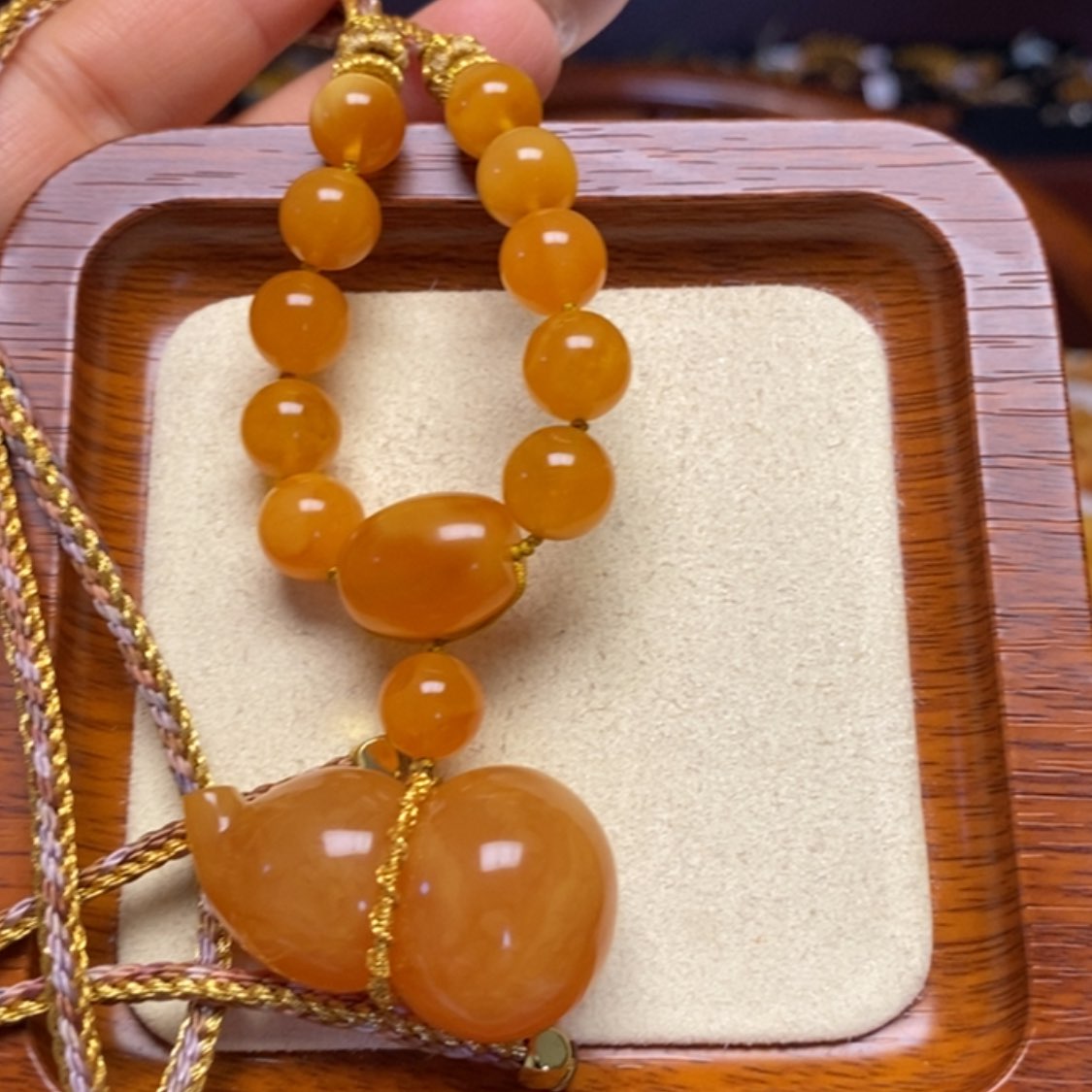 【闪购商品】蜜蜡颈饰未镶嵌项链