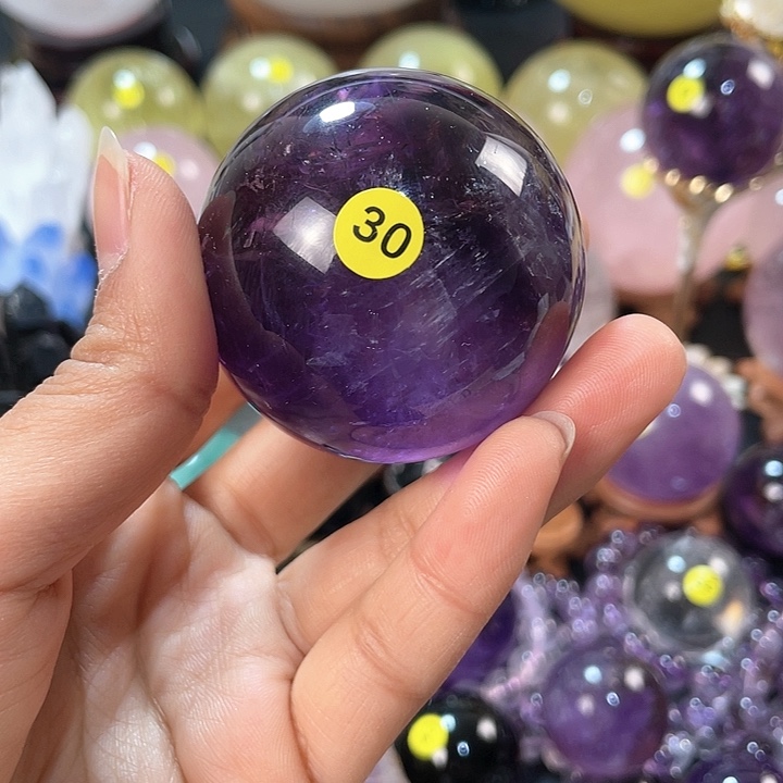 水晶紫水晶卡5.17，30号未镶嵌