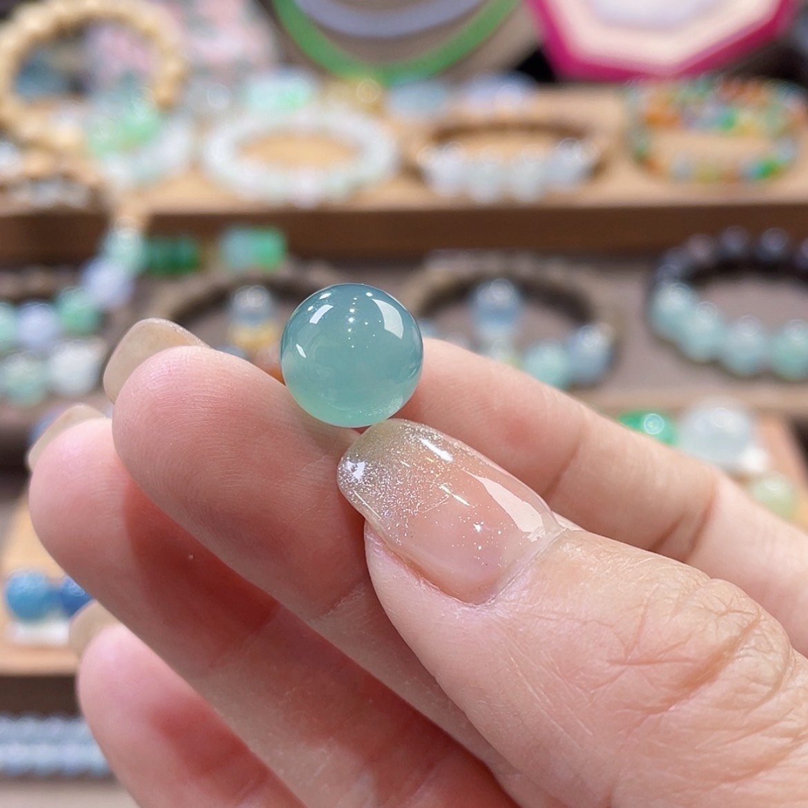 【闪购商品】翡翠颈饰未镶嵌晴蓝