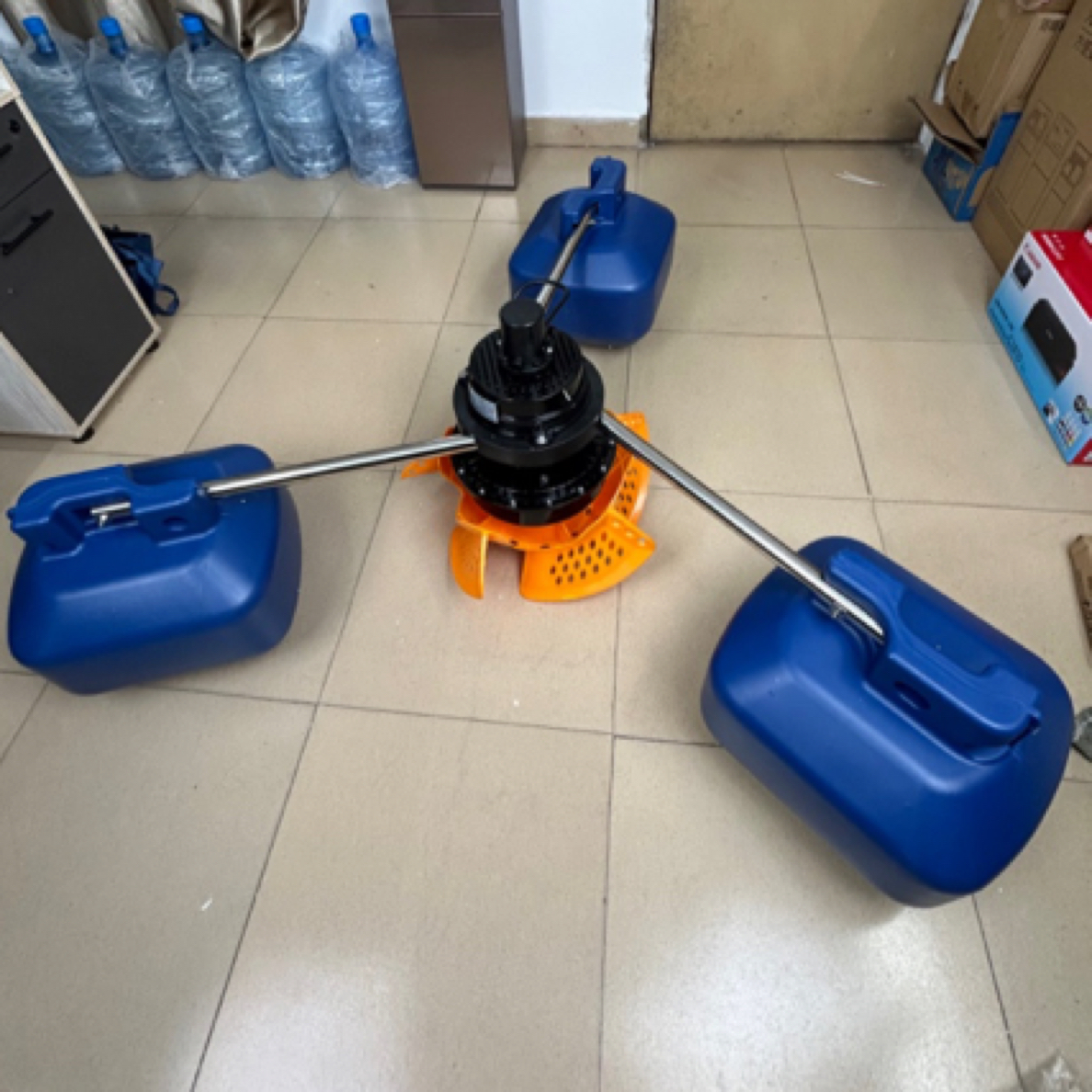 永磁变频叶轮式鱼塘增氧机大功率养殖制氧泵