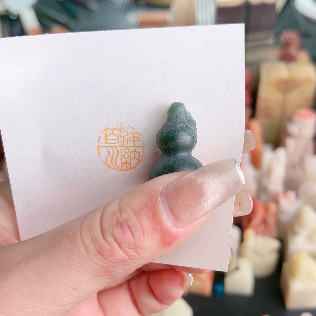 寿山石印石葫芦的