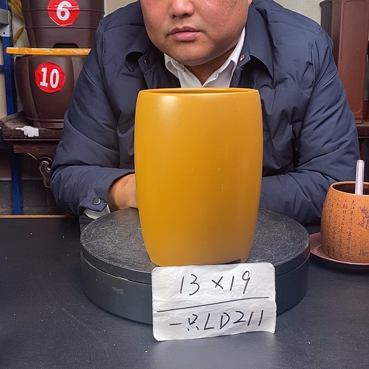 紫砂花盆货号一只LD211