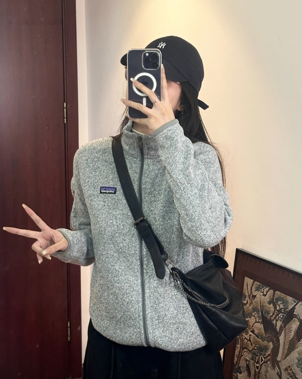 巴塔哥尼亚户外运动休闲保暖时尚百搭秋冬抓绒夹克男女同款