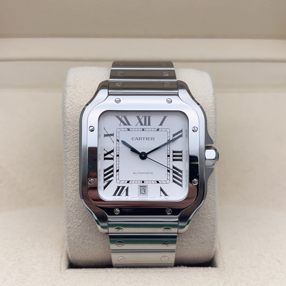 99新 Cartier/卡地亚 25年全套/WSSA0018山度士/男士机械