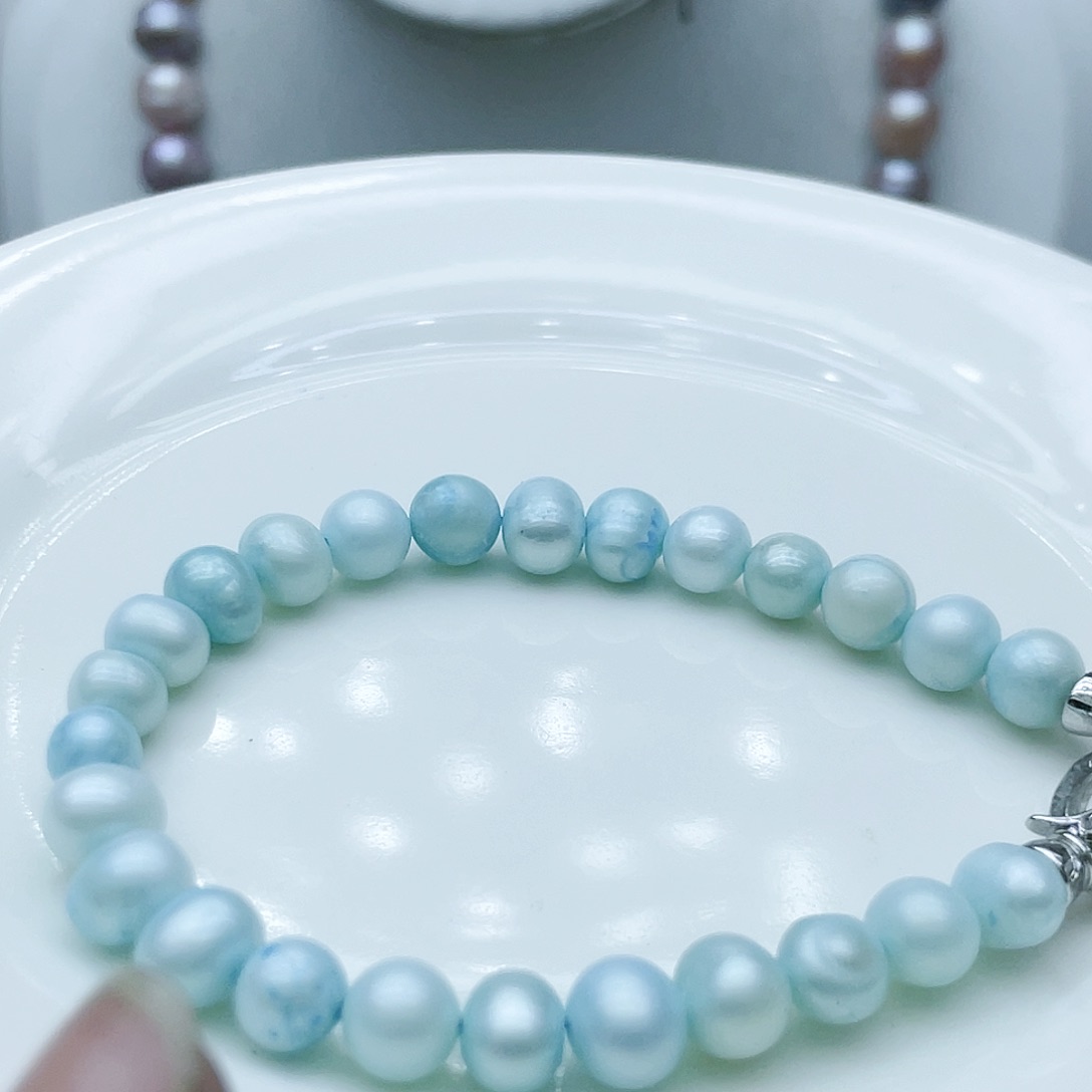 淡水珍珠颈饰钛钢