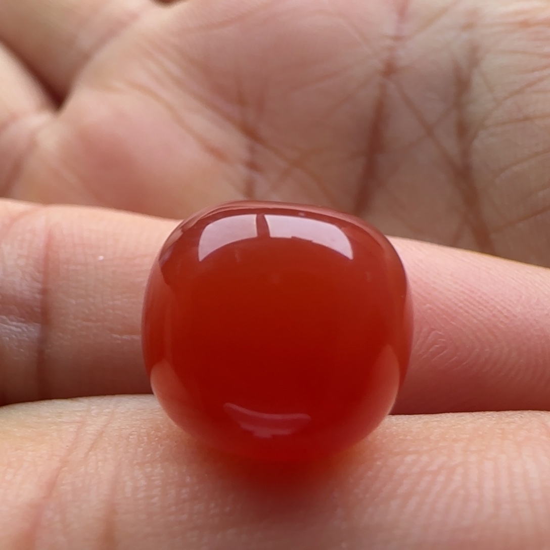 南红玛瑙未镶嵌老型13-11.8白纹