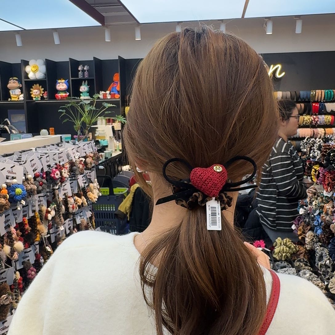 非金属爱心发绳哦