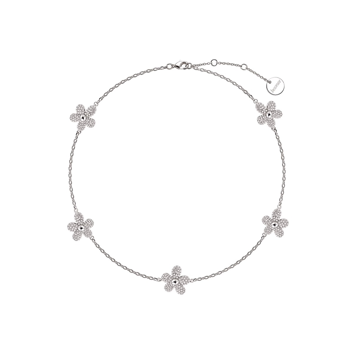 boonee alus 铜合金项链 小众花朵项链轻奢时尚