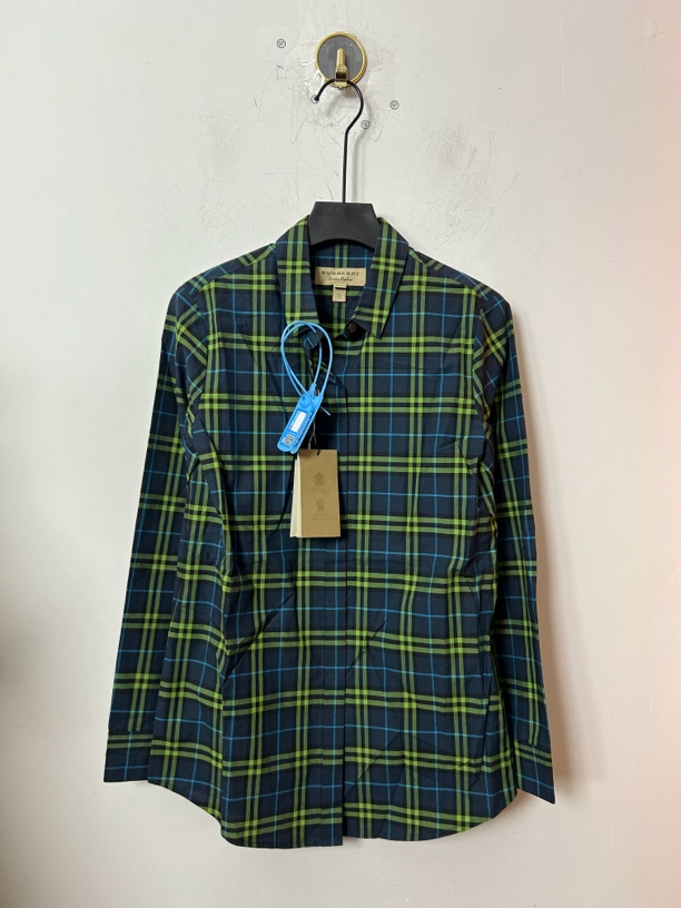 Burberry格子衬衫绿色99新