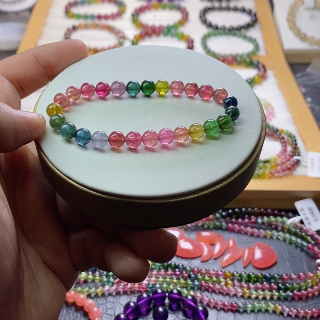 碧玺碧玺手链未镶嵌