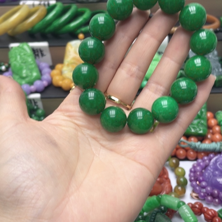 翡翠未镶嵌颈饰手链73