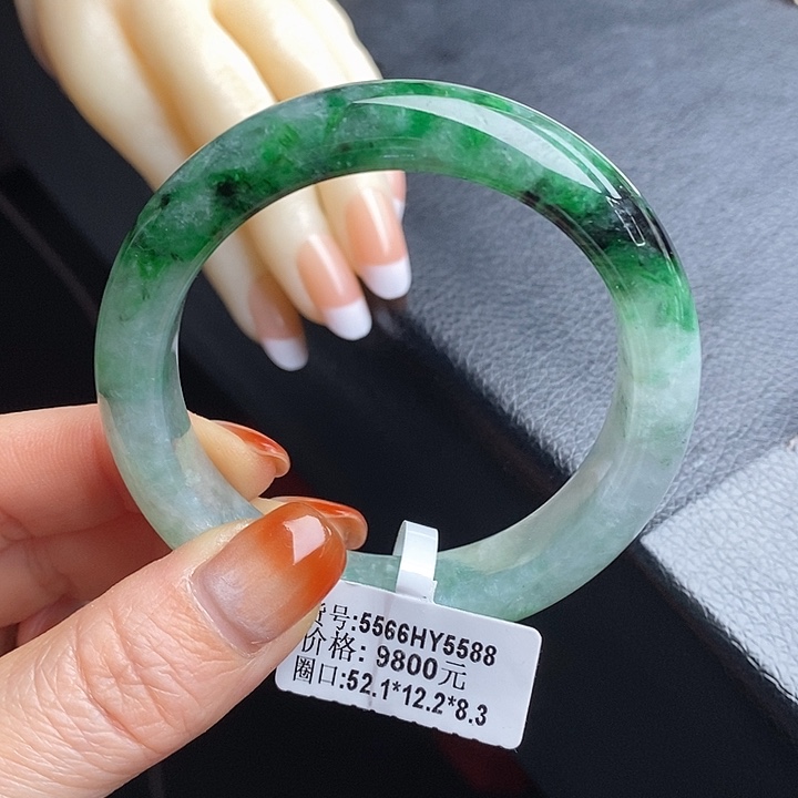 未镶嵌手镯翡翠52正圈27