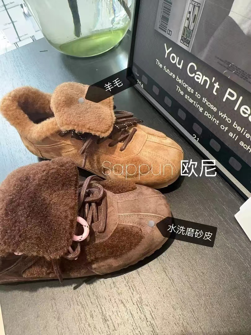 「逗留家」1928真皮真毛两穿休闲鞋