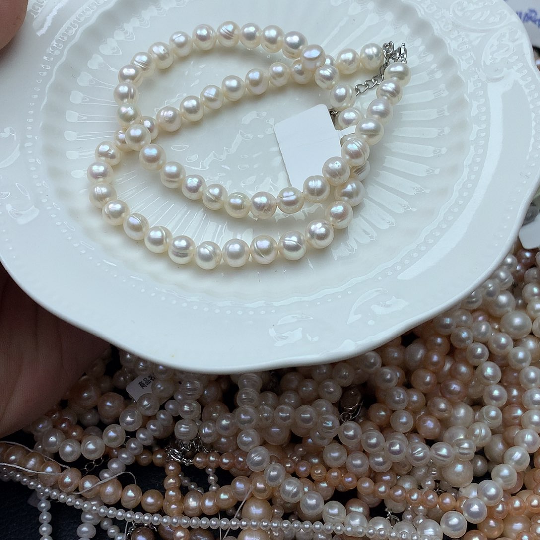 淡水珍珠6-7未镶嵌x11项链