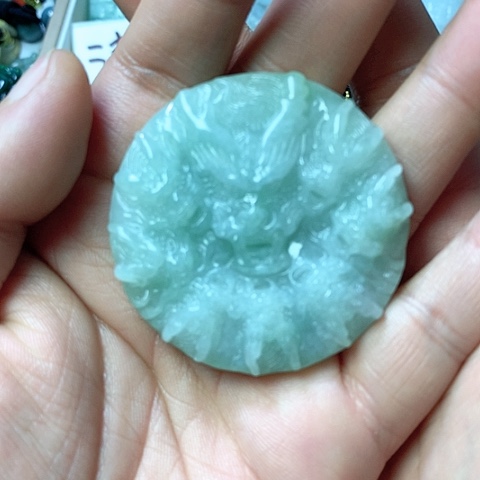 翡翠颈饰未镶嵌天然缅甸翡翠a货