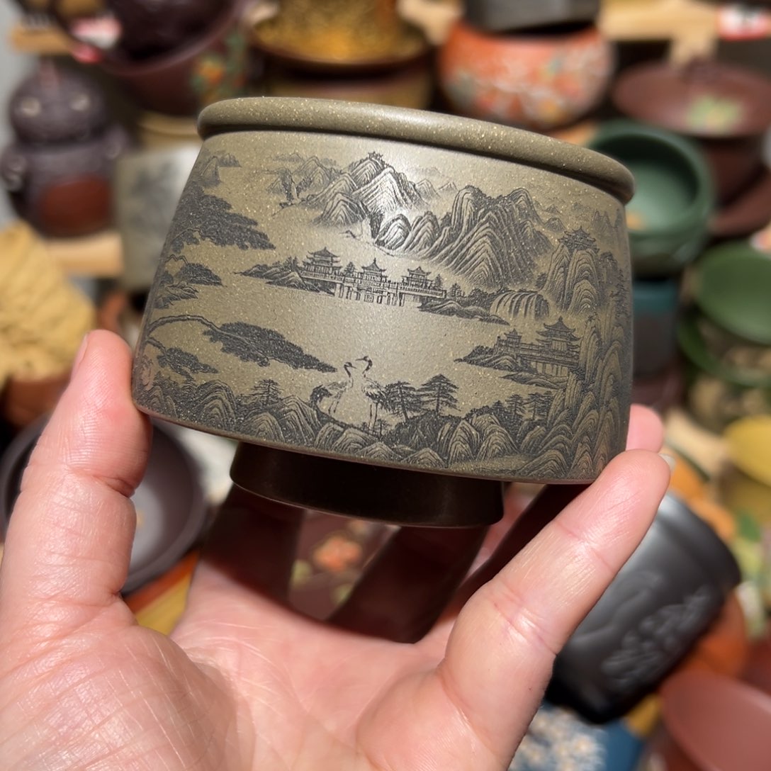 紫砂茶杯宜兴紫砂主人杯