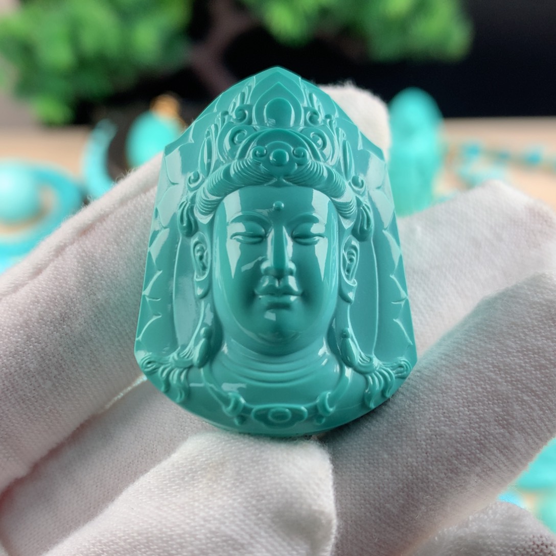 【闪购商品】绿松石观音吊坠未镶嵌