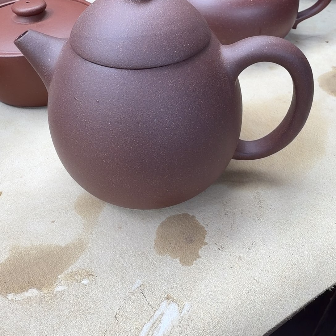 陈***画龙蛋壶230cc老紫泥
