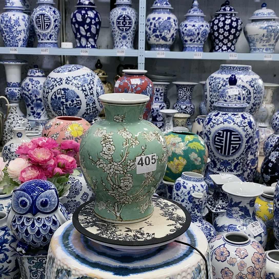【闪购商品】摆件冰梅石榴瓶瓷器摆件…………………………