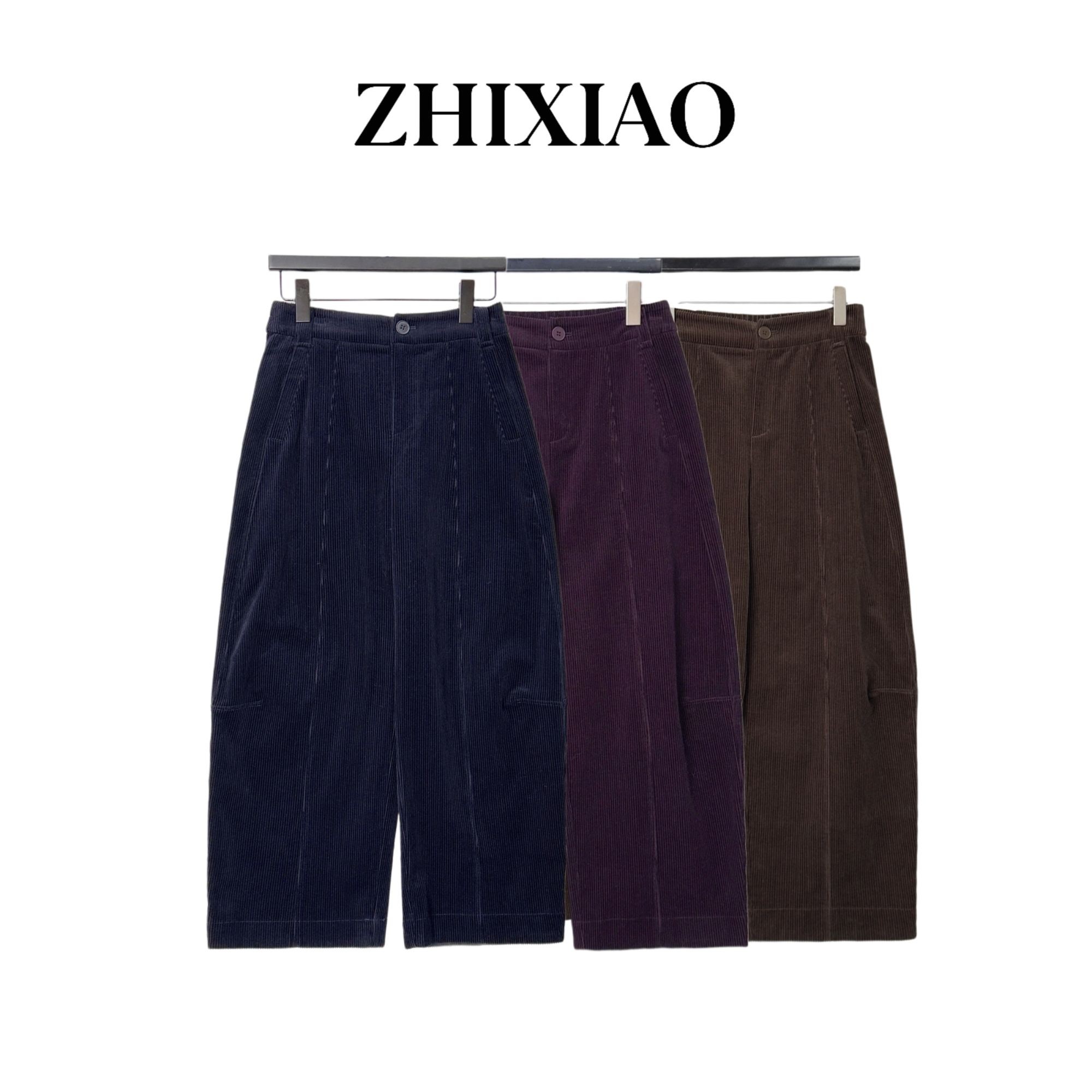 【ZHIXIAO】秋冬新款：灯芯绒休闲裤260829