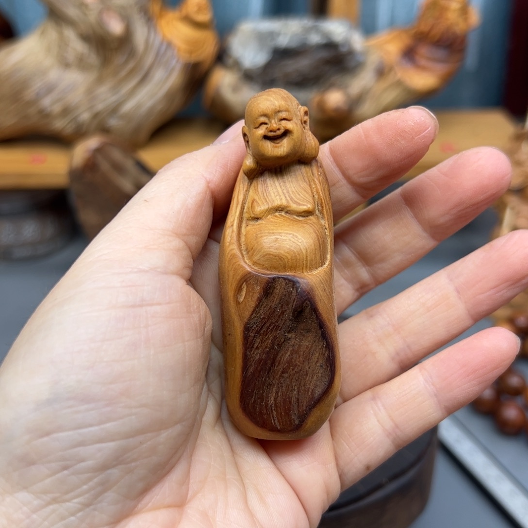 柏木崖柏木摆件手把件55