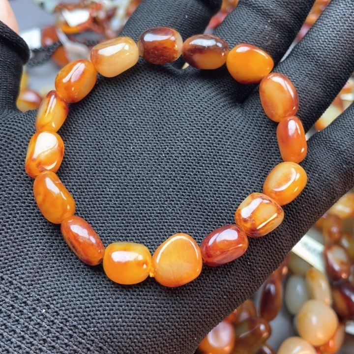 和田玉未镶嵌手链