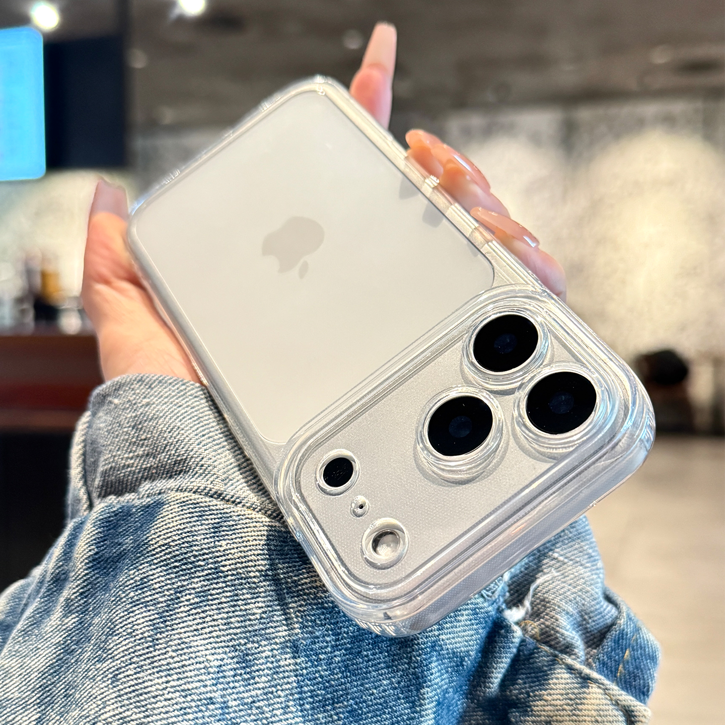 适用苹果17promax手机壳超薄高级感镜头全包防摔简约透明硅胶女款