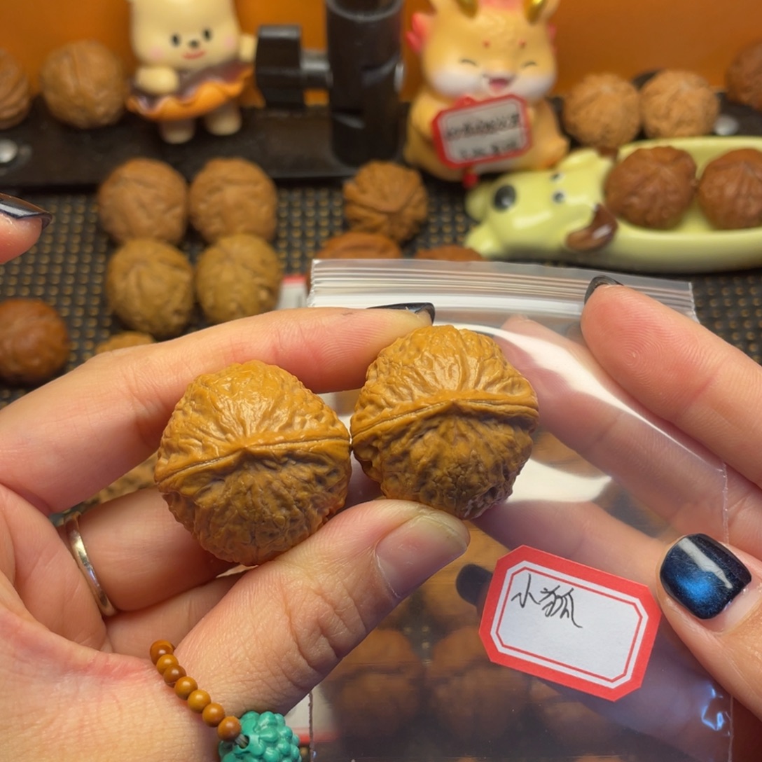 小***狐文玩核桃吊坠31尺全品木鱼元宝