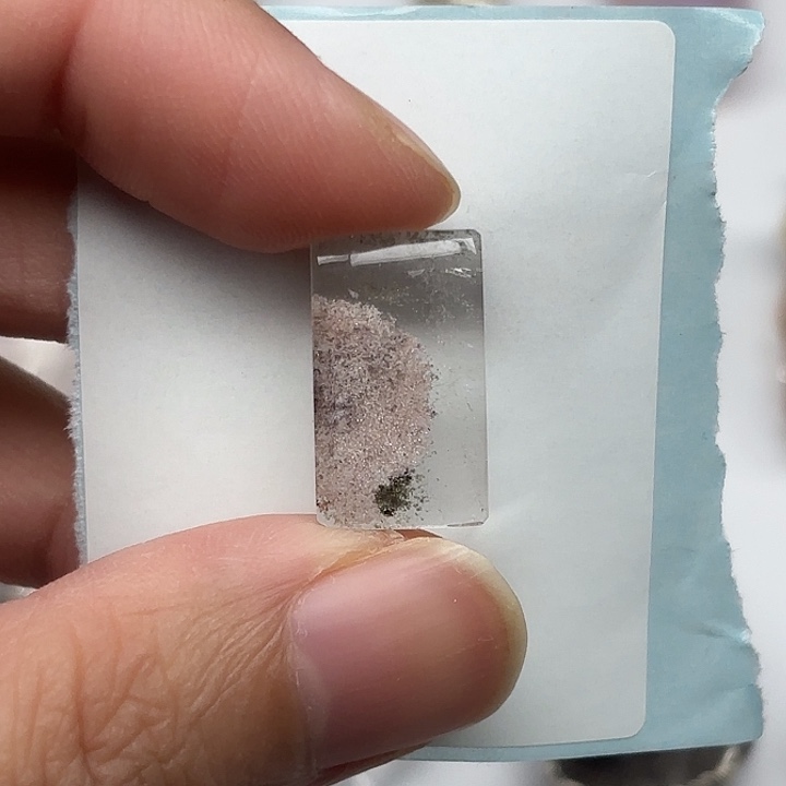 未镶嵌颈饰水晶粉幽灵水晶19mm+