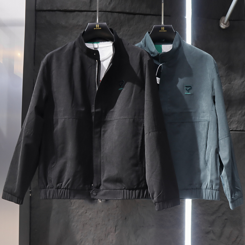 时尚潮流男装尾货 春秋休闲简约长袖夹克外套3201