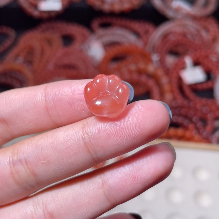 南红玛瑙未镶嵌猫爪900