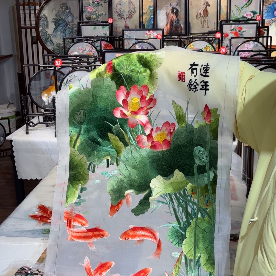 织绣纯手工非遗苏绣绣片