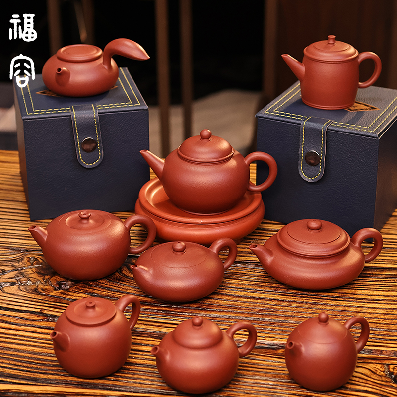 谢梓宏潮州全手工手拉壶水平壶立德容天玲珑侧把梨壶约50cc100cc