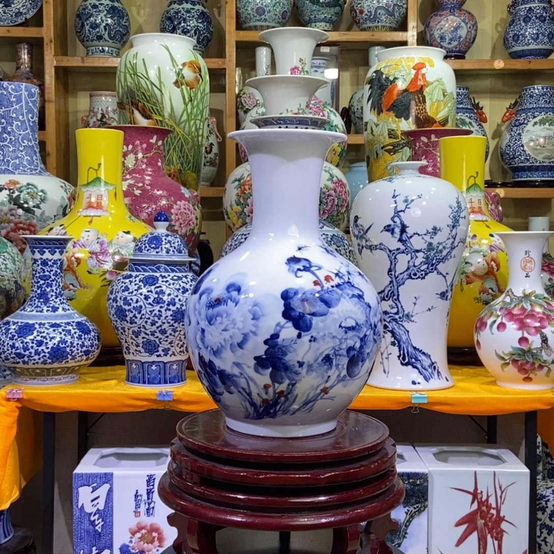 瓶景德镇陶瓷花瓶摆件